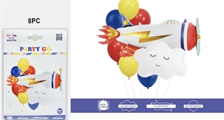 Zestaw balonów samolot 8el FD0923