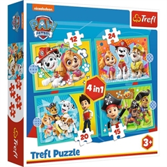 S.CENA Puzzles - _4in1_ - Happy Paw Patrolteam / Viacom PAW Patrol