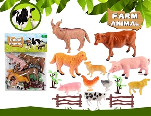 Zwierzęta domowe 10szt farm animal